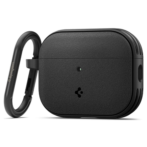 Husa casti pentru AirPods Pro 3, Spigen, Protection Case Vault Acs09826 Air Space Technology Aluminum Holder Matte, negru