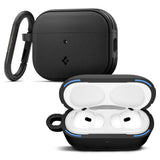 Husa casti pentru AirPods Pro 3, Spigen, Protection Case Vault Acs09826 Air Space Technology Aluminum Holder Matte, negru