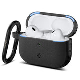 Husa casti pentru AirPods Pro 3, Spigen, Protection Case Vault Acs09826 Air Space Technology Aluminum Holder Matte, negru
