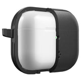 Husa casti pentru AirPods Pro 3, Spigen, Protection Case Vault Acs09826 Air Space Technology Aluminum Holder Matte, negru