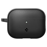 Husa casti pentru AirPods Pro 3, Spigen, Protection Case Vault Acs09826 Air Space Technology Aluminum Holder Matte, negru