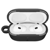 Husa casti pentru AirPods Pro 3, Spigen, Protection Case Vault Acs09826 Air Space Technology Aluminum Holder Matte, negru