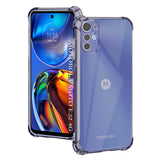 Husa pentru Motorola Moto E32, Techsuit Shockproof Clear Silicone, fumuriu
