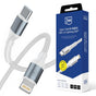 Cablu 3mk de date Hyper N-Series, Type-C to Lightning, 20W, 9V/2A, 1m, alb
