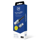Cablu 3mk de date Hyper N-Series, USB to Type-C, 18W, QC 3.0, 9V/2A, 1m, negru