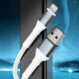 Cablu 3mk de date Hyper N-Series, USB to Lightning, 12W, 5V/2.4A, 2m, alb