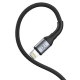 Cablu 3mk de date Hyper N-Series, USB to Lightning, 12W, 5V/2.4A, 1m, negru