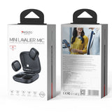 Microfon Yesido (2 pack) Microfoane lavaliera wireless (KR20), 3in1 Receiver, Lightning, AI Reducere zgomot, 2.4GHz, negru