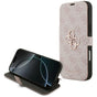 Husa pentru iPhone 17 Pro Max, Guess Book 4G Metal Logo (GUBKP17X4GMGPI), roz