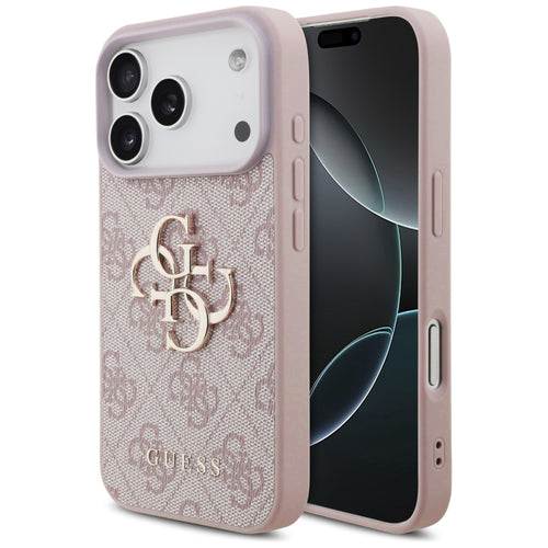 Husa pentru iPhone 17 Pro, Guess Hardcase 4G Big Logo (GUHCP17L4GMGPI), roz