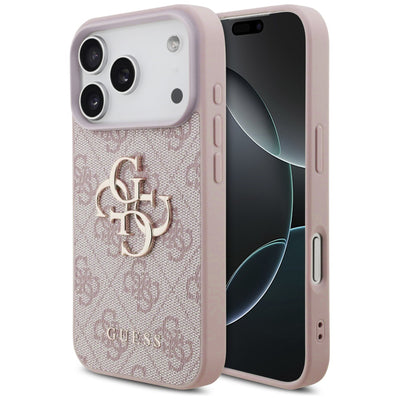 Husa pentru iPhone 17 Pro Max, Guess Hardcase 4G Big Logo (GUHCP17X4GMGPI), roz