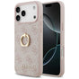 Husa pentru iPhone 17 Pro Max, Guess Hardcase 4G Ring Stand (GUHCP17X4GMRPI), roz