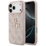 Husa pentru iPhone 17 Pro, Guess Hardcase Big 4G Classic Logo (GUHCP17L4GMGCPI), roz