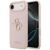 Husa pentru iPhone 17 Air, Guess Hardcase 4G Grained Big and Classic Logo (GUHCP17MPGT4MBP), roz
