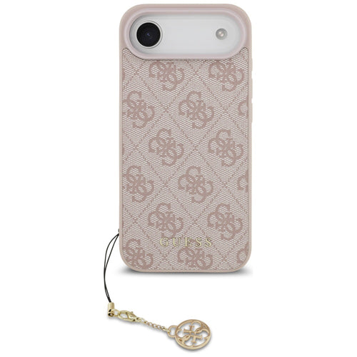 Husa pentru iPhone 17 Air, Guess Hardcase 4G Charm Cradle MagSafe (GUHMP17MGF4GCP), roz