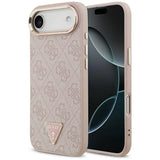 Husa pentru iPhone 17 Air, Guess Hardcase 4G Triangle Logo MagSafe (GUHMP17MP4GTDGMP), roz