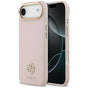 Husa pentru iPhone 17 Air, Guess Grained Strass Logo MagSafe (GUHMP17MPGCRMDEP), roz