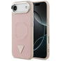 Husa pentru iPhone 17 Air, Guess Hardcase Triangle Logo MagSafe (GUHMP17MPSDTSCMP), roz