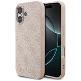 Husa pentru iPhone 17, Guess Hardcase 4G Classic (GUHCP17SG4GFPI), roz
