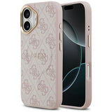 Husa pentru iPhone 17, Guess Hardcase 4G Classic MagSafe (GUHMP17SP4MSEGCP), roz
