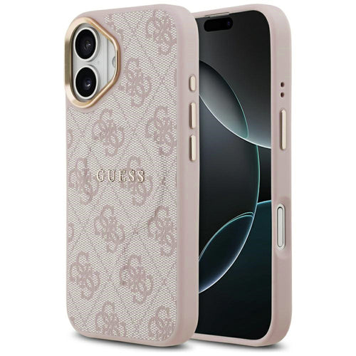 Husa pentru iPhone 17, Guess Hardcase 4G Classic MagSafe (GUHMP17SP4MSEGCP), roz