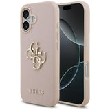 Husa pentru iPhone 17, Guess Hardcase 4G Grained Big and Classic Logo (GUHCP17SPGT4MBP), roz