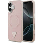 Husa pentru iPhone 17, Guess Hardcase Triangle Logo MagSafe (GUHMP17SPSDTSCMP), roz