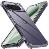 Husa pentru Google Pixel 10 Pro XL, Techsuit Shockproof Clear Silicone, fumuriu