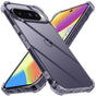 Husa pentru Google Pixel 10, Techsuit Shockproof Clear Silicone, fumuriu