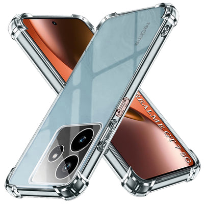 Husa pentru Realme GT 7, Techsuit Shockproof Clear Silicone, transparenta