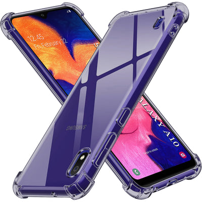 Husa pentru Samsung Galaxy A10, Techsuit Shockproof Clear Silicone, fumuriu