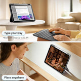 Husa tableta pentru iPad 10 (2022) 10.9, ESR Flex Keyboard Case, gri