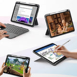 Husa tableta pentru iPad Air 4 2020 10.9, ESR Flex Keyboard Case, gri