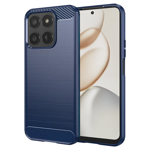 Husa pentru Honor 400 Smart 5G, Techsuit Carbon Silicone, albastru