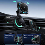 Suport auto cu incarcare wireless ESR OmniLock cu Incarcator auto (2B5280161), pentru Grila ventilatie, 360°, Magnetic Qi2, Pro-level Arm, 25W, negru