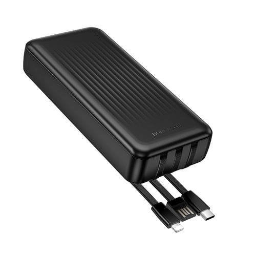 Baterie externa Borofone (BJ79A), cu USB-C, USB, Lightning Cables, USB, Type-C, Indicator LED, 20000mAh, negru