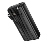 Baterie externa Borofone (BJ79A), cu USB-C, USB, Lightning Cables, USB, Type-C, Indicator LED, 20000mAh, negru