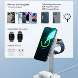 Incarcator wireless ESR CryoBoost (2C5880861), pentru Phone, Apple Watch, AirPods, Detasabil Watch Charger, Qi2, negru