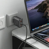 Incarcator retea Yesido Incarcator retea (YC144), 2x Type-C, 1x USB-A, 65W, GaN Technology, Incarcare rapida, negru