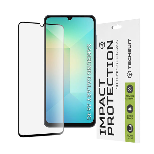 Folie de protectie pentru Samsung Galaxy A06 4G, Techsuit 111D Full Cover / Full Glue Glass