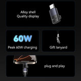 Adaptor Yesido OTG Adapter (GS28), Lightning to Type-C, 60W, Incarcare Rapida, 480Mpb/s, Aliaj Aluminiu, Plug&play, Gri