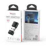 Adaptor Yesido WiFi Adapter (WP10), cu Integrat Antenna, UBS-A, 150Mbps, Wifi4 2.4G, Plug&play, Negru
