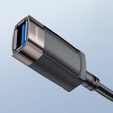 Adaptor Yesido Extension Adapter (GS26), USB 2.0, cu 1.5m Cable, Braided, High-Speed Transmission, Gri