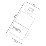 Adaptor Yesido Adapter (GS38), Lightning to TF Card, pentru iPhone, iPad, 480Mbps, 4K, LED Indicator, Gri