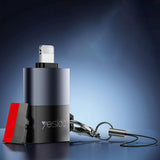 Adaptor Yesido Adapter (GS38), Lightning to TF Card, pentru iPhone, iPad, 480Mbps, 4K, LED Indicator, Gri