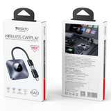 Adaptor Yesido Wireless CarPlay Adapter (KM23), pentru Apple, cu USB to Type-C Cable, Bluetooth V5.0, 1080P, Gri