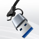 Adaptor Yesido Ethernet Adapter (HB26), USB, Type-C to RJ45, pentru Windows, Macos, Linux, 1000Mbps, Gri