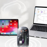Mouse wireless Yesido Mouse wireless (KB29), Type-C, BT+ 2.4G Connection, 800/1200/1600DPI, 400mAh, alb
