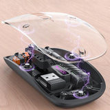 Mouse wireless Yesido Mouse wireless (KB29), Type-C, BT+ 2.4G Connection, 800/1200/1600DPI, 400mAh, alb