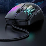 Mouse wireless Yesido Wired Gaming Mouse (KB32), USB, Plug&Play, Ultra-Lightweight Design, RGB Lighting, 7200DPI, negru